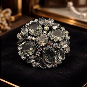 JULIANA DeLizza & Elster (D&E) Verified, Vintage (1950/1960s) Smoky Topaz Brooch